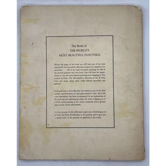 100 of the World’s Most Beautiful Paintings – Vintage Oversized Art Book - Picture 12 of 13